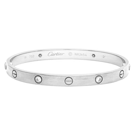 cartier love bracelet with 4 diamonds price|cartier diamond love bracelet used.